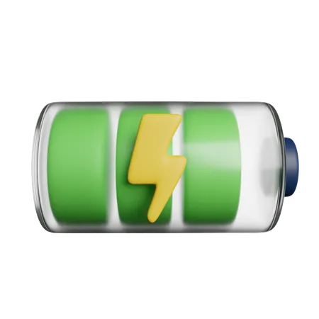 Carregando Energia Da Bateria 3D Icon