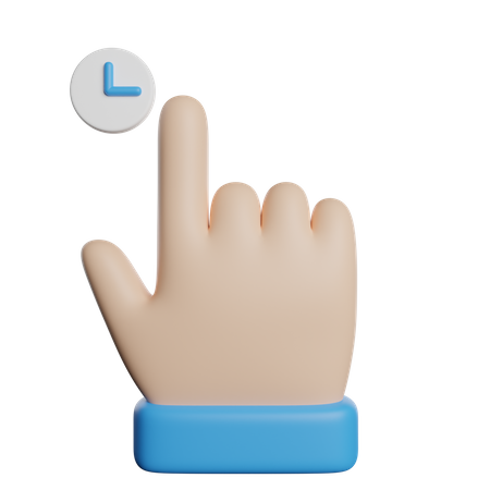 Carregando ponteiro de mão  3D Icon