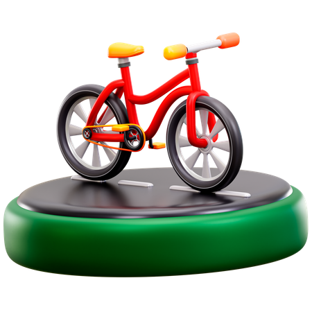 Carreras de bicicletas  3D Illustration