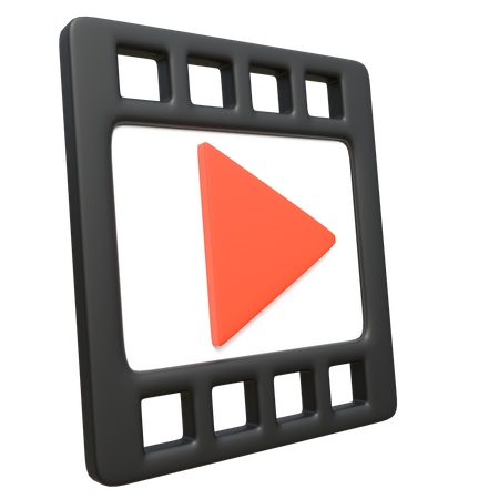 Carrete de cine  3D Icon