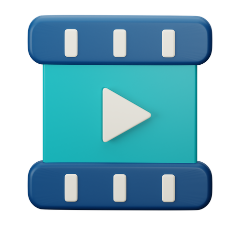 Carrete de vídeo  3D Icon