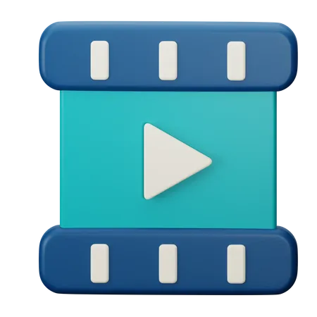 Carrete de vídeo  3D Icon