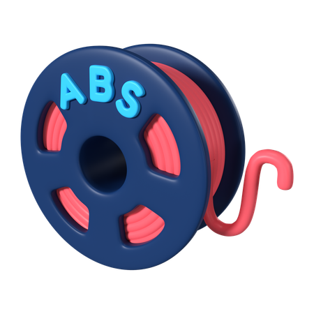 Carretel de filamento abs  3D Icon