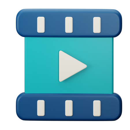 Rolo de vídeo  3D Icon