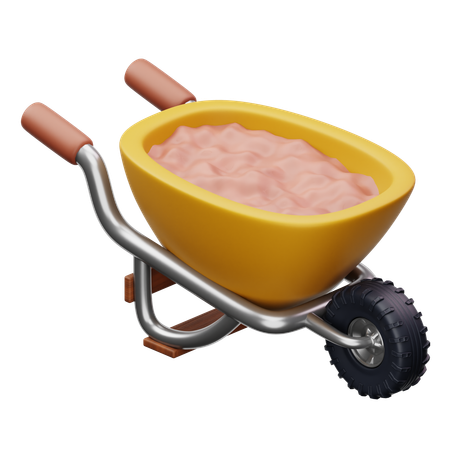 Carretilla de granja  3D Icon