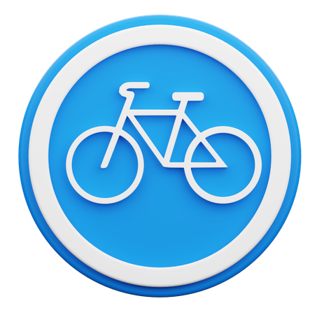 Carril ciclista  3D Icon