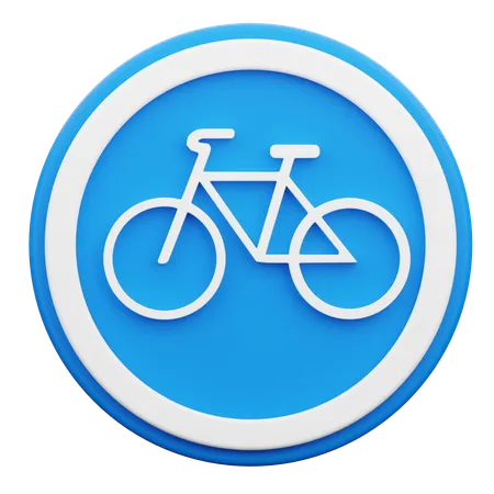 Carril ciclista  3D Icon