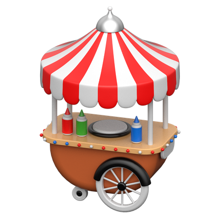 Carrinho de comida  3D Icon