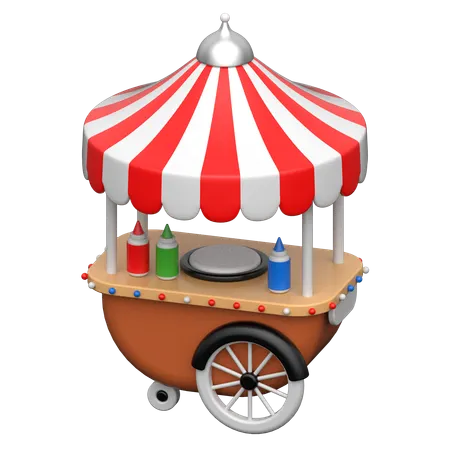Carrinho de comida  3D Icon