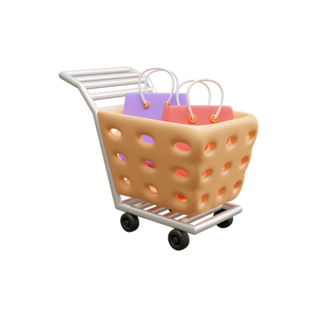 Carrinho de compras  3D Icon