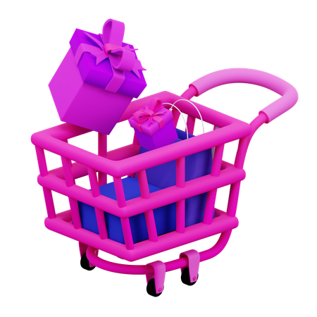 Carrinho de compras  3D Icon