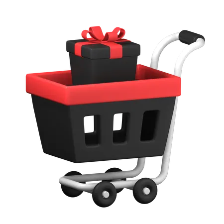 Carrinho de compras  3D Icon