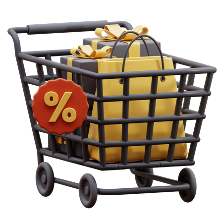 Carrinho de compras  3D Icon