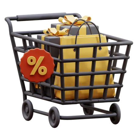 Carrinho de compras  3D Icon