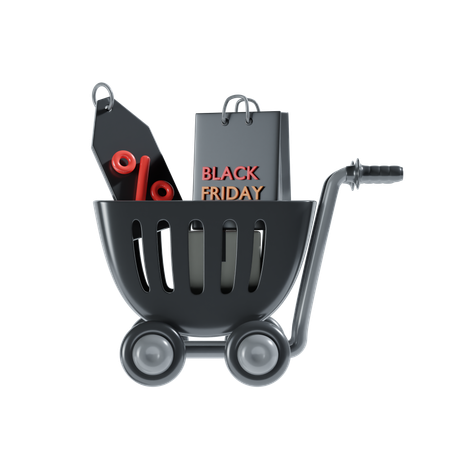 Carrinho de compras  3D Illustration