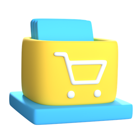 Carrinho de compras  3D Icon