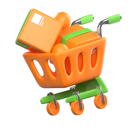 Carrinho de compras  3D Icon