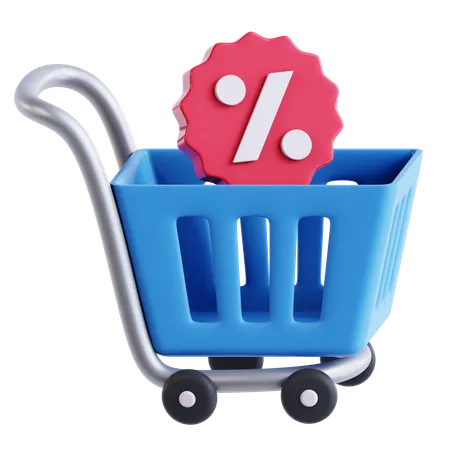 Carrinho de compras  3D Icon