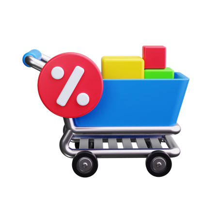 Carrinho de compras  3D Icon