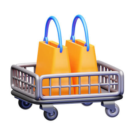 Carrinho de compras  3D Icon