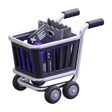 Carrinho de compras  3D Icon