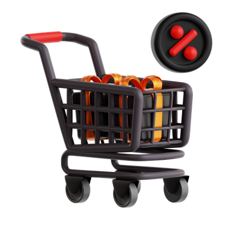 Carrinho de compras  3D Icon