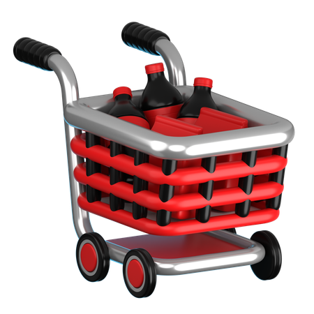 Carrinho de compras  3D Icon