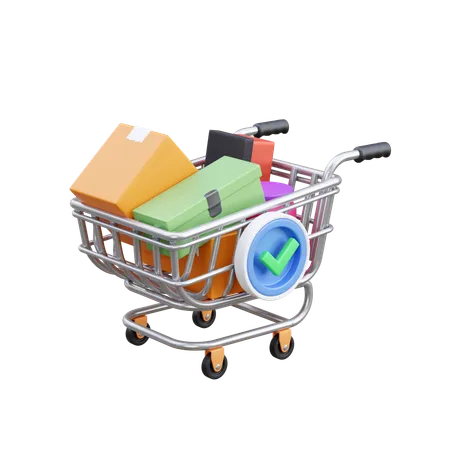 Carrinho de compras  3D Icon