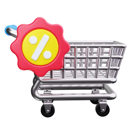 Carrinho de compras  3D Icon