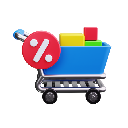 Carrinho de compras  3D Icon