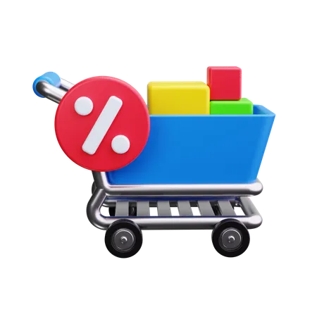 Carrinho de compras  3D Icon