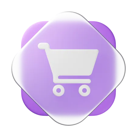 Carrinho de compras  3D Icon