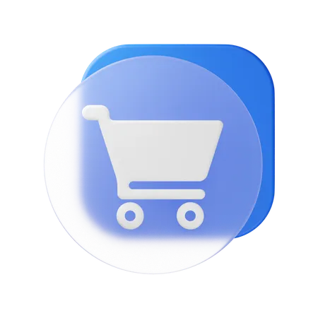 Carrinho de compras  3D Icon