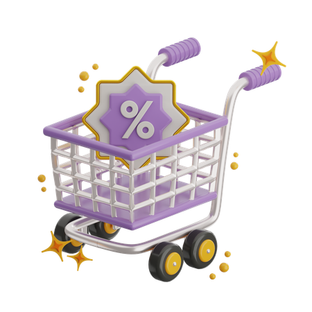 Carrinho de compras  3D Icon