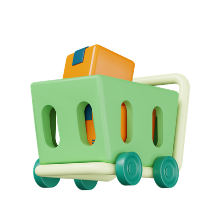 Carrinho de compras  3D Icon
