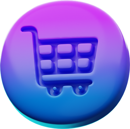 Carrinho de compras  3D Icon