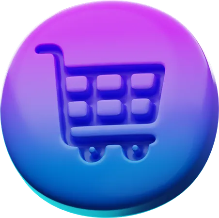 Carrinho de compras  3D Icon