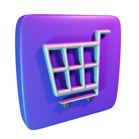 Carrinho de compras  3D Icon