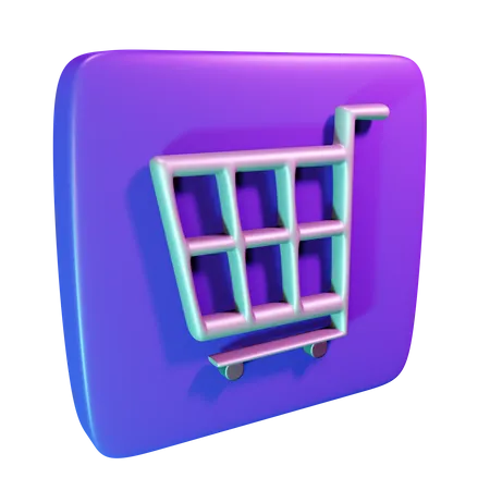 Carrinho de compras  3D Icon