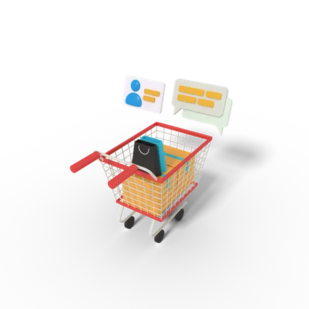 Carrinho de compras  3D Icon