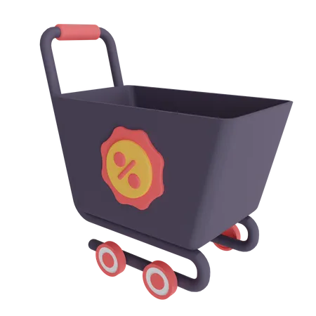 Carrinho de compras  3D Icon