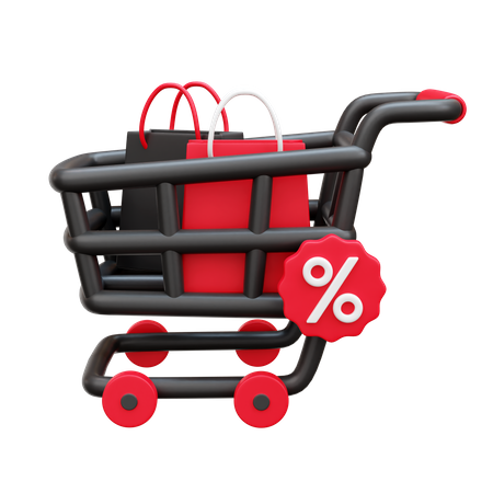 Carrinho de compras  3D Icon