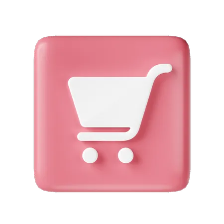 Carrinho de compras  3D Icon