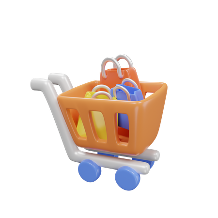 Carrinho de compras  3D Icon