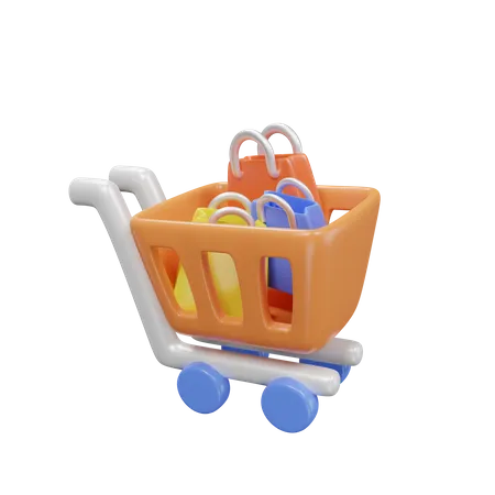 Carrinho de compras  3D Icon