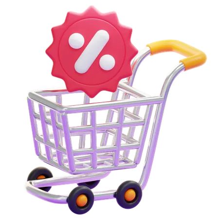 Carrinho de compras  3D Icon