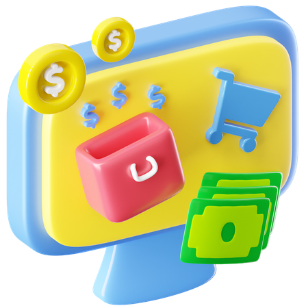 Carrinho de compras  3D Icon