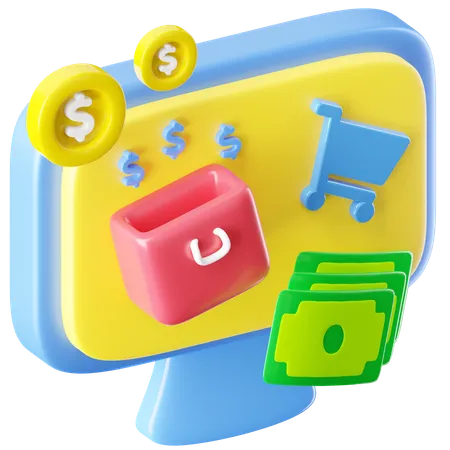 Carrinho de compras  3D Icon