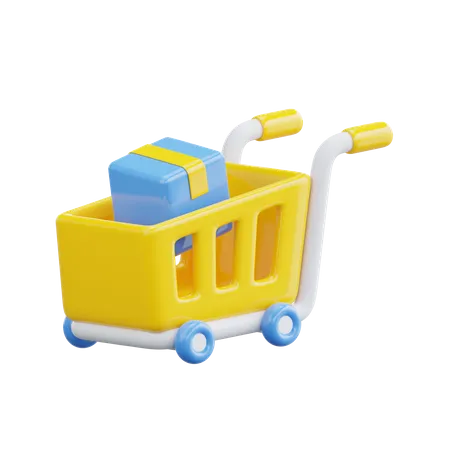 Carrinho de compras  3D Icon