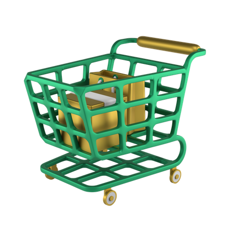 Carrinho de compras  3D Icon